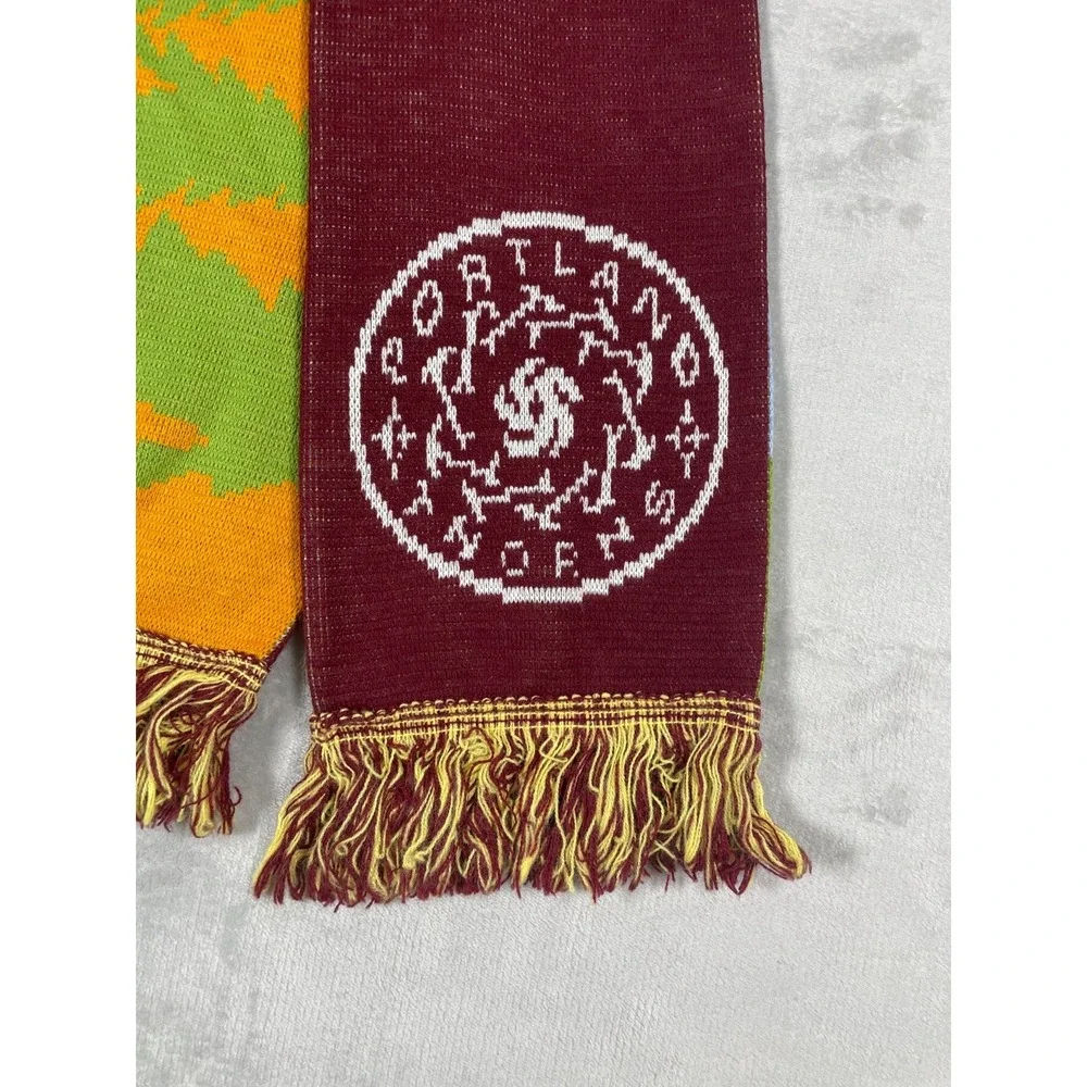 Portland Thorns FC Ruffneck Scarf Double Sided Knit Soccer Supporters